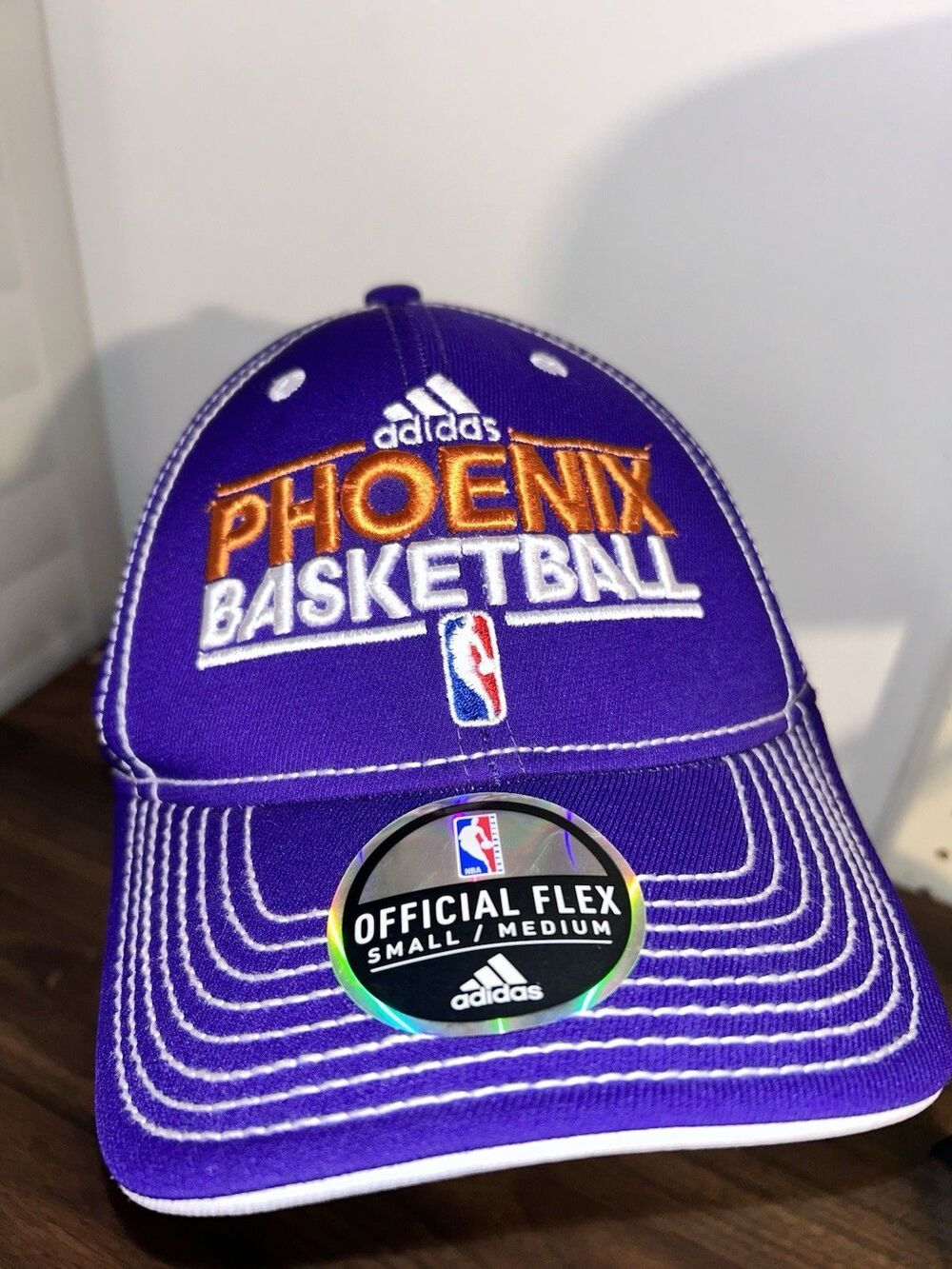 Adidas Phoenix Suns NBA Basketball Hat Official Flex Small Medium Purple